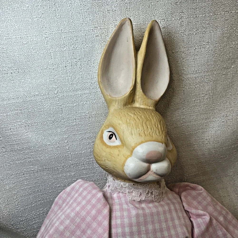 Vintage Ceramic Shelf Sitter Bunny 17